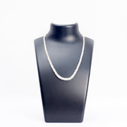 Rainbow Moonstone Necklace: Oval Beads 2mm Love Rocks Necklace